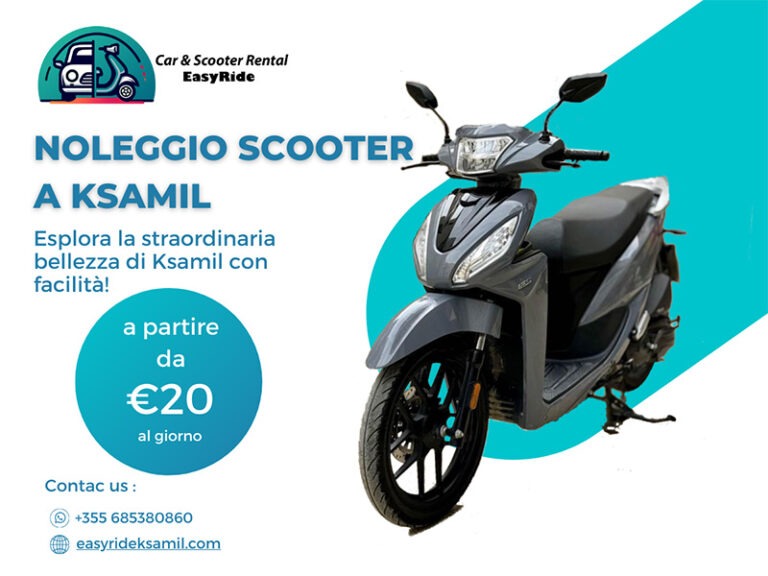noleggio scooter ksamil miglior prezzo easy ride