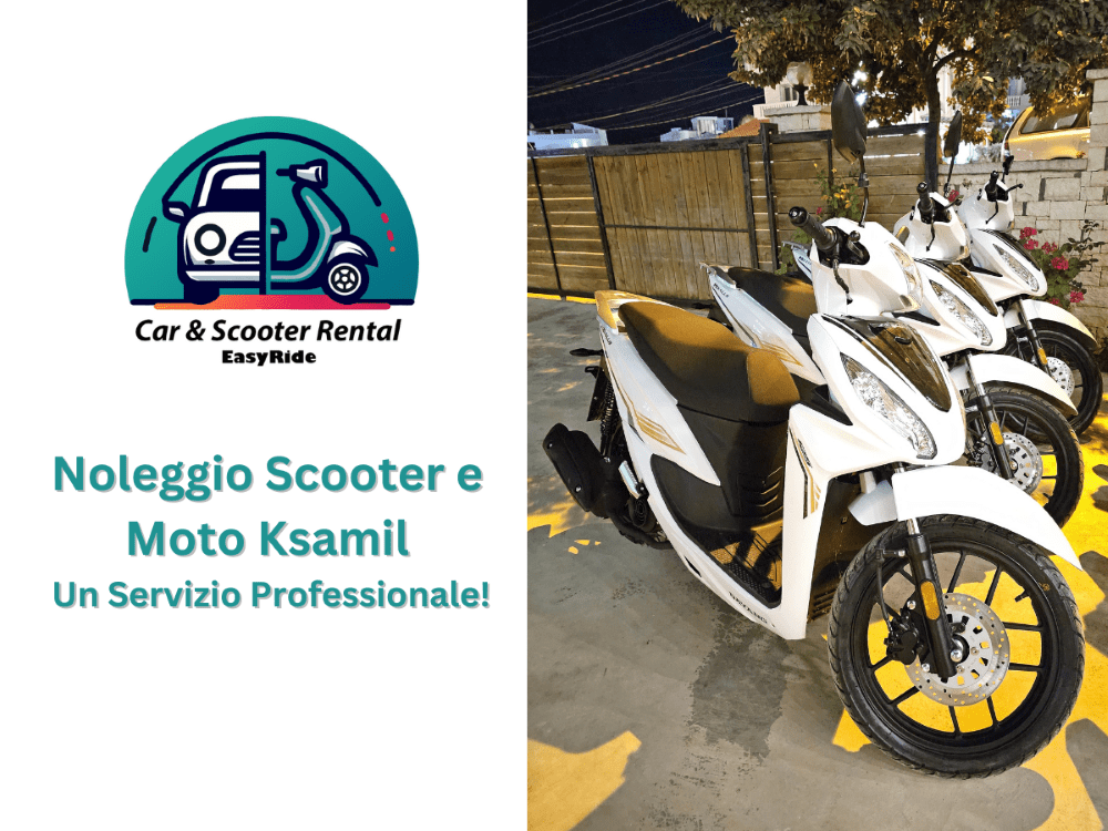 Noleggio scooter e moto Ksamil